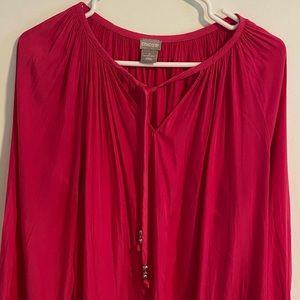 Chico’s Pink 3/4 Sleeve Shirt